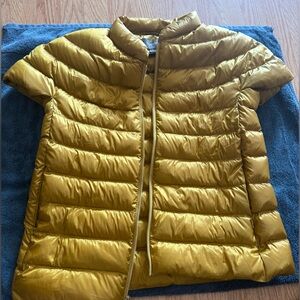 Martha Stewart Gold Puffer Jacket Size Small